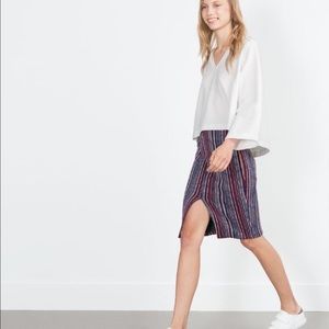 Zara Front Split Skirt